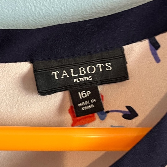 SELLING TALBOTS WOMEN BLOUSE SIZE 16 PETITE FLORAL COLOR CONDITION:PRE-OWNED - Picture 11 of 15